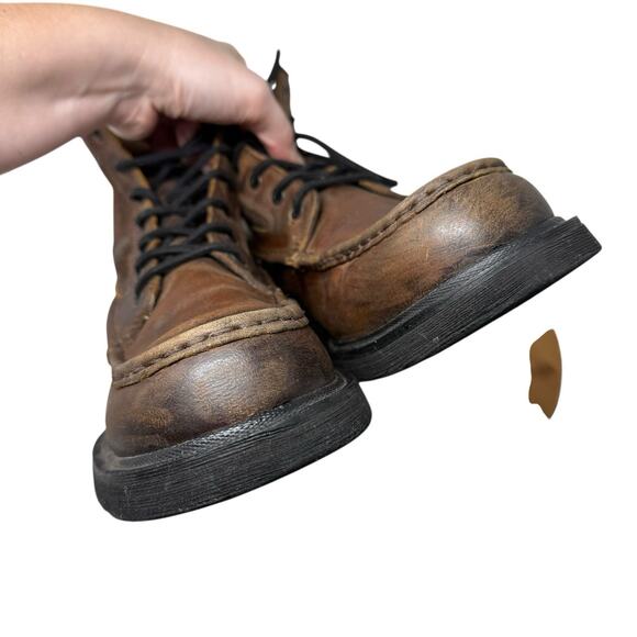 Frye & Co Montana Moc Boot Brown Leather Lace Up Work Outdoor Mens 13 - Picture 8 of 9